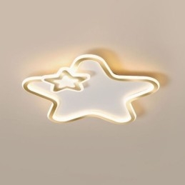 Lampada da soffitto a forma di stella dorata con montaggio a filo Creative Star