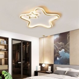 Lampada da soffitto a forma di stella dorata con montaggio a filo Creative Star