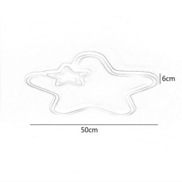 Lampada da soffitto a forma di stella dorata con montaggio a filo Creative Star