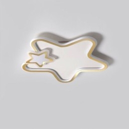 Lampada da soffitto a forma di stella dorata con montaggio a filo Creative Star