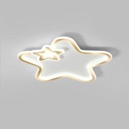 Lampada da soffitto a forma di stella dorata con montaggio a filo Creative Star