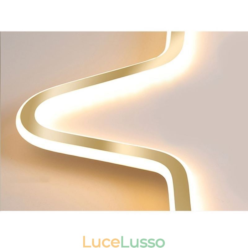Lampada da soffitto a forma di stella dorata con montaggio a filo Creative Star