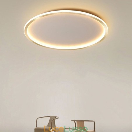 Plafoniera circolare minimalista da soffitto a filo Plafoniera circolare minimalista da soffitto a filo