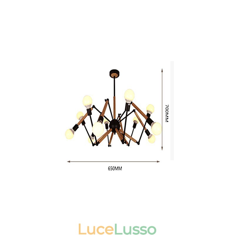Lampadario Mini Stile Moderno Contemporaneo Metallo