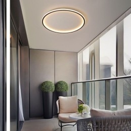 Plafoniera circolare minimalista da soffitto a filo