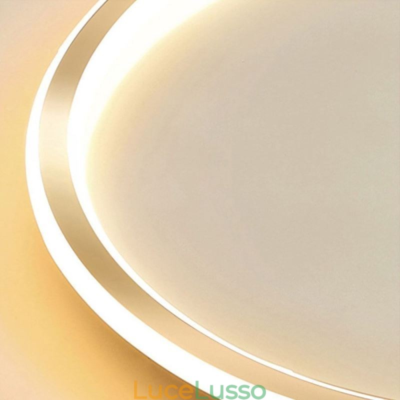 Plafoniera circolare minimalista da soffitto a filo