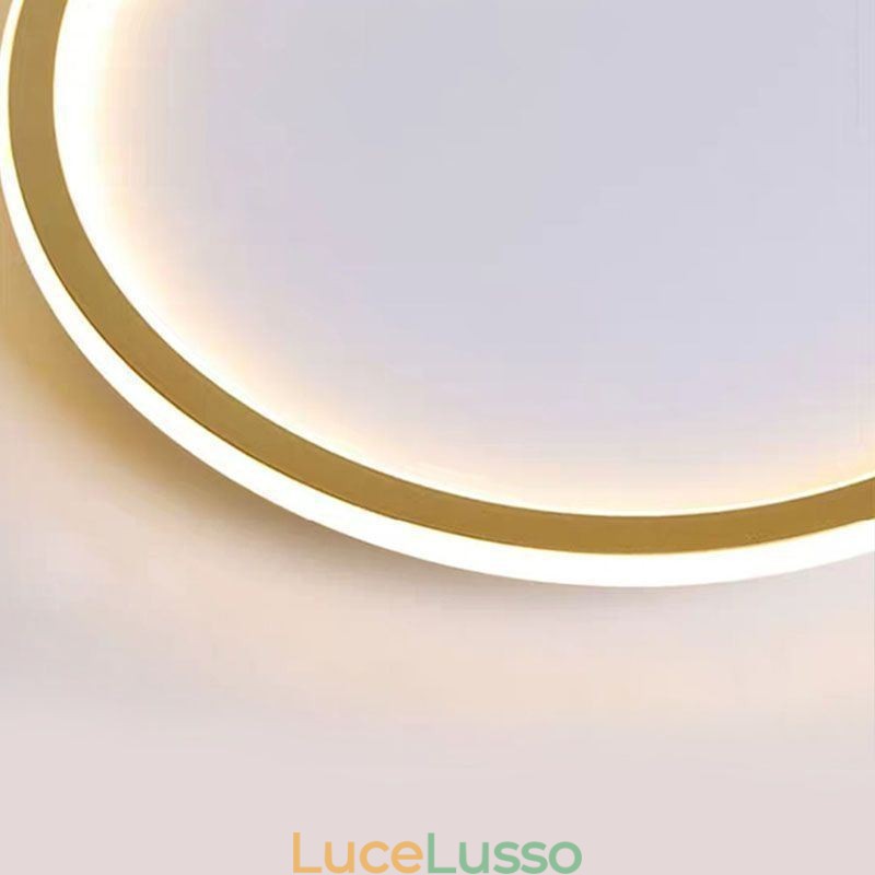 Plafoniera circolare minimalista da soffitto a filo