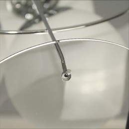 offerte Milano Semplice Moda Stile Lampadario Luce Lampadario Vetro Grigio Fumo