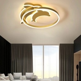 Plafoniera a filo Gold Dolphin