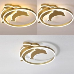 Plafoniera a filo Gold Dolphin