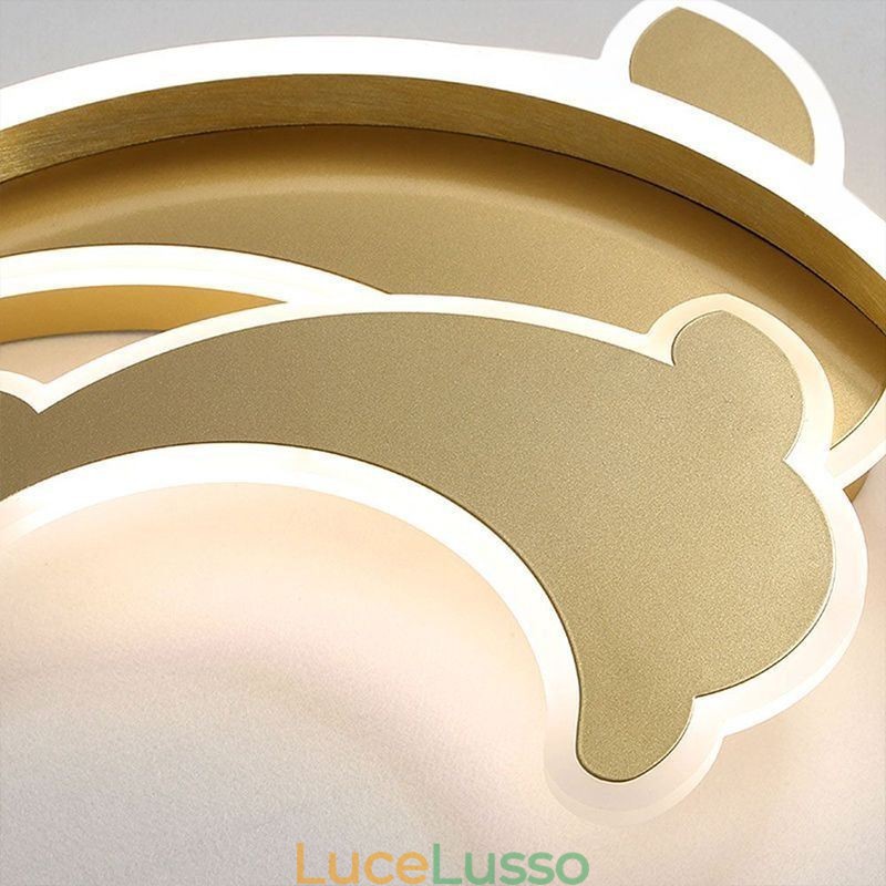 Plafoniera a filo Gold Dolphin