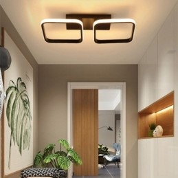 Plafoniera moderna minimalista con cornice quadrata in acrilico da montare a filo
