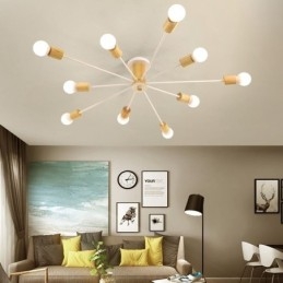 Lampadario moderno a filo con rami di legno Magic Beans