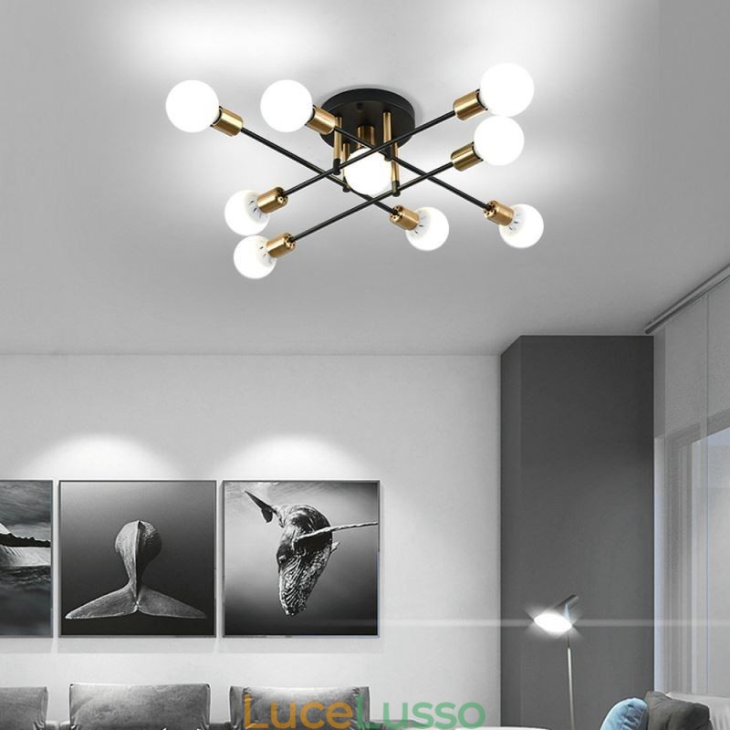 Semplice lampada da soffitto a filo con incrocio Magic Beans