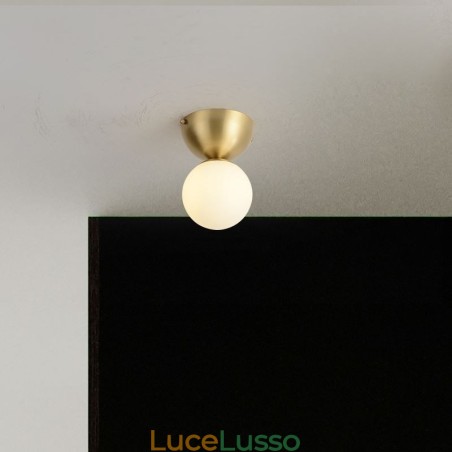 Lampada da soffitto a filo in ottone nordico Mini Illuminazione per atrio Lampada da soffitto a filo in ottone nordico Mini Illuminazione per atrio