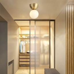 Lampada da soffitto a filo in ottone nordico Mini Illuminazione per atrio
