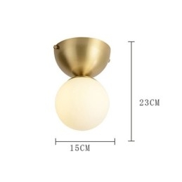 Lampada da soffitto a filo in ottone nordico Mini Illuminazione per atrio