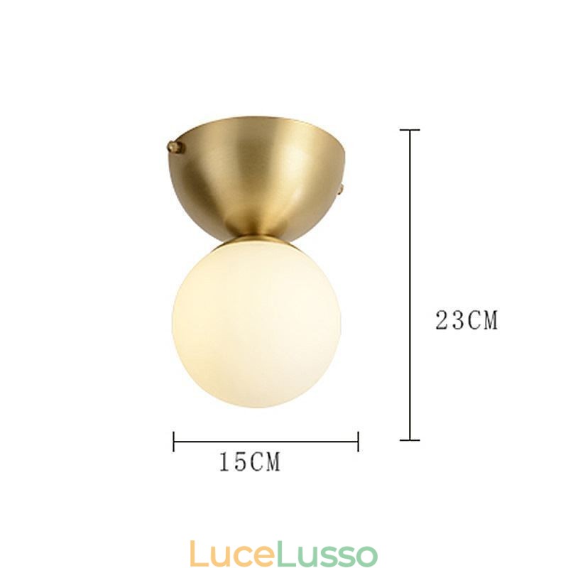 Lampada da soffitto a filo in ottone nordico Mini Illuminazione per atrio