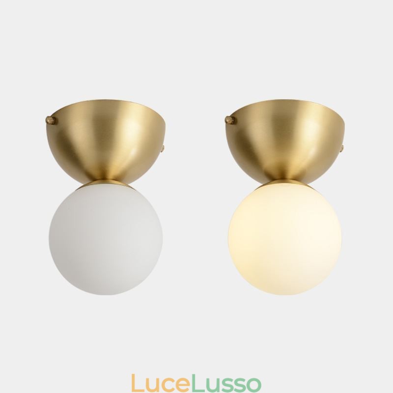 Lampada da soffitto a filo in ottone nordico Mini Illuminazione per atrio