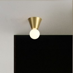 Mini plafoniera a filo in ottone nordico