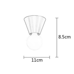 Mini plafoniera a filo in ottone nordico