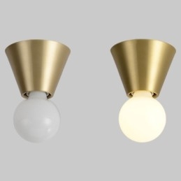Mini plafoniera a filo in ottone nordico