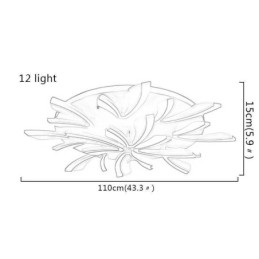 Lampada da soffitto moderna a filo Dandelion semplice