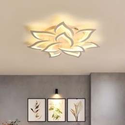 Moderna semplice plafoniera a forma di girasole in acrilico da montare a filo