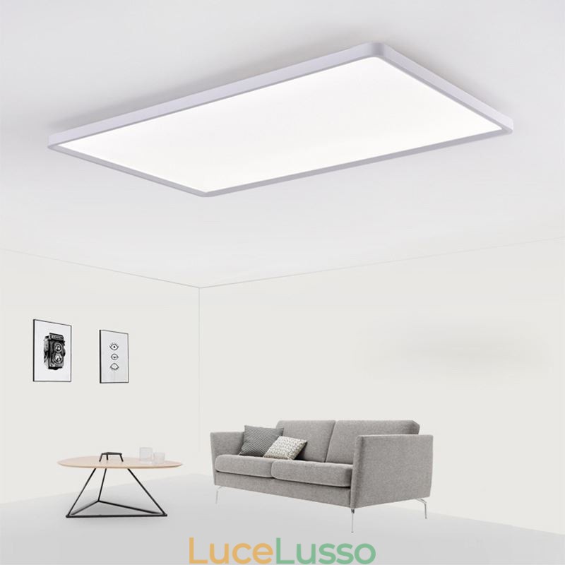 Pannello luminoso nordico da soffitto bianco super sottile da montare a filo