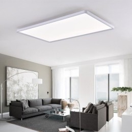 Pannello luminoso nordico da soffitto bianco super sottile da montare a filo