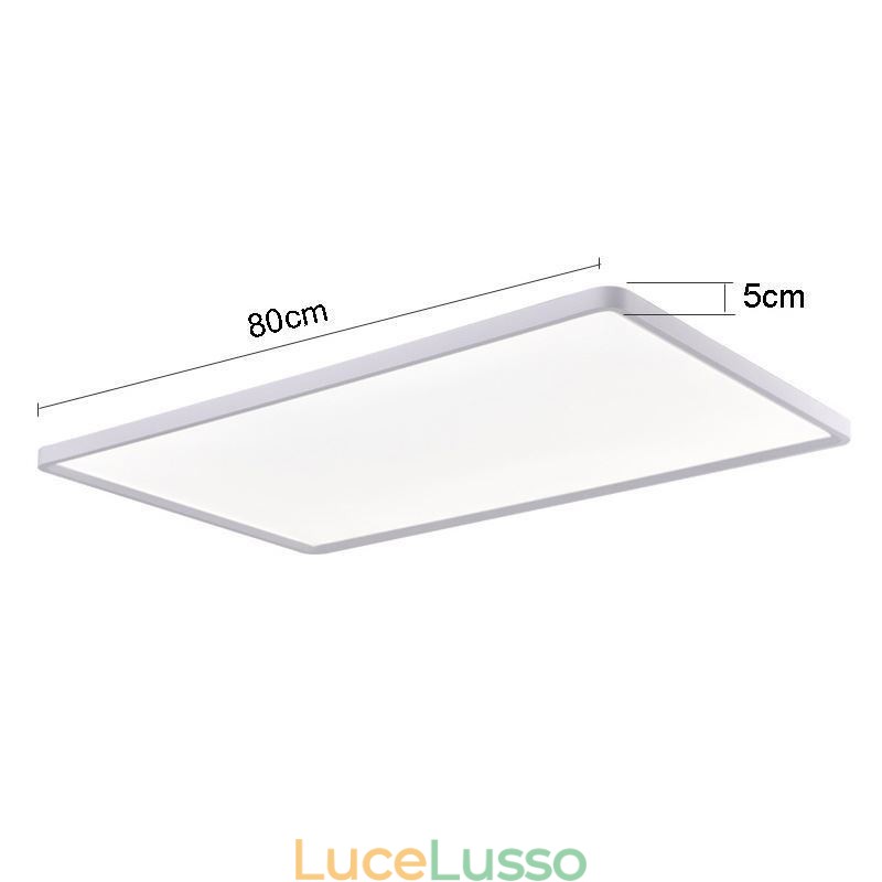 Pannello luminoso nordico da soffitto bianco super sottile da montare a filo