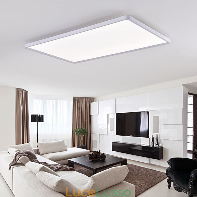Pannello luminoso nordico da soffitto bianco super sottile da montare a filo