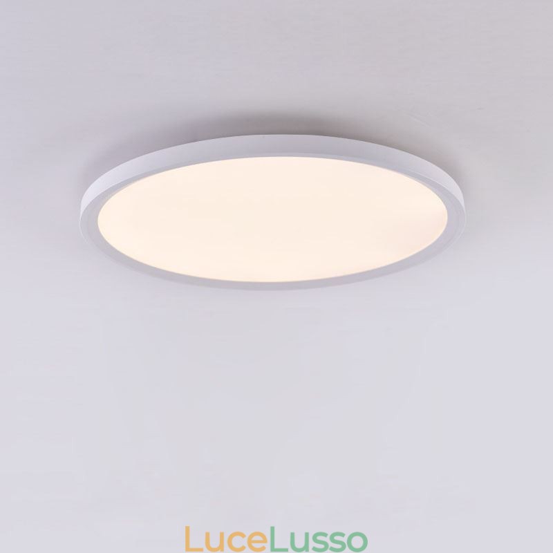Lampada da soffitto rotonda nordica a filo super sottile in alluminio, lampada rotonda, illuminazione