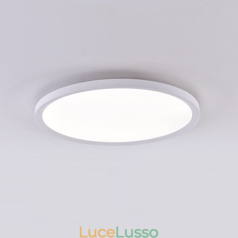 Lampada da soffitto rotonda nordica a filo super sottile in alluminio, lampada rotonda, illuminazione