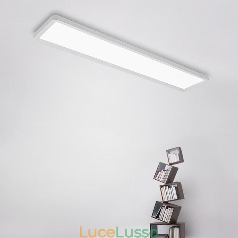 Pannello Montaggio a filo Nordico Super Sottile Rettangolo Plafoniera Illuminazione per la casa Luce