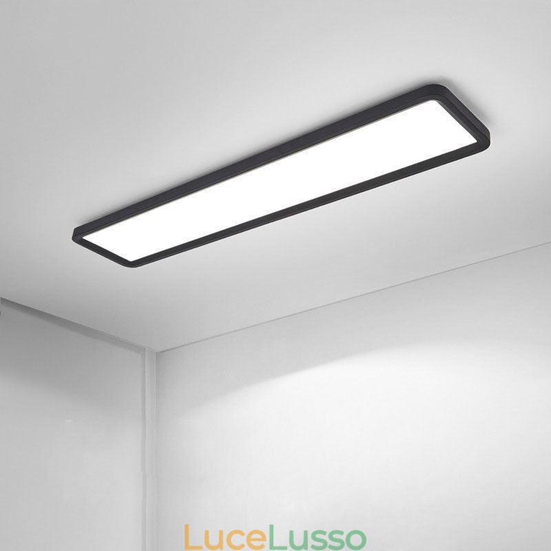 Pannello Montaggio a filo Nordico Super Sottile Rettangolo Plafoniera Illuminazione per la casa Luce