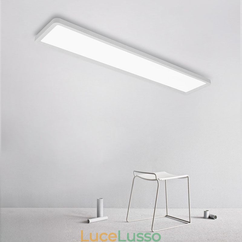 Pannello Montaggio a filo Nordico Super Sottile Rettangolo Plafoniera Illuminazione per la casa Luce