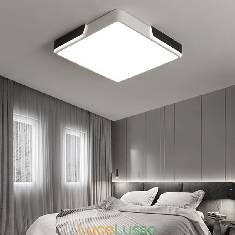 Moderna lampada da soffitto circolare a filo semplice