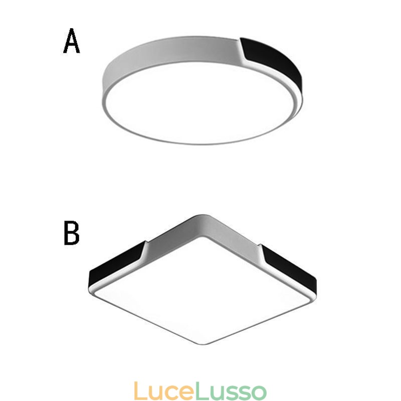 Moderna lampada da soffitto circolare a filo semplice
