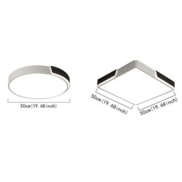 Moderna lampada da soffitto circolare a filo semplice