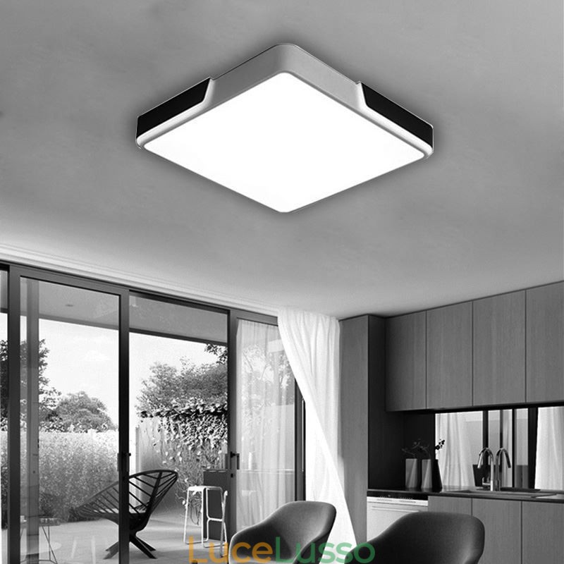 Moderna lampada da soffitto circolare a filo semplice