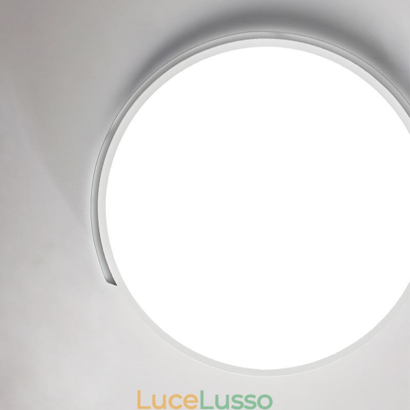 Moderna lampada da soffitto circolare a filo semplice