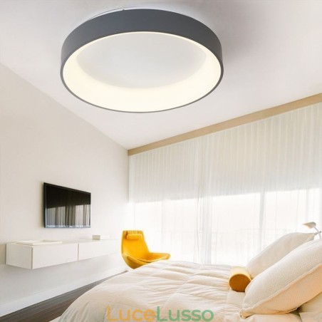 Lampada da soffitto rotonda moderna a filo, a risparmio energetico