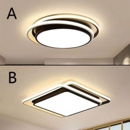 Lampada da soffitto moderna semplice da montare a filo con cornice quadrata geometrica