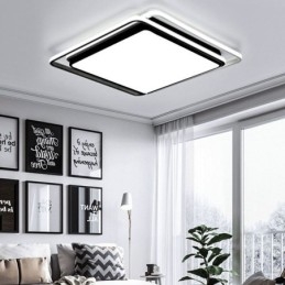 Lampada da soffitto moderna semplice da montare a filo con cornice quadrata geometrica