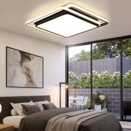 Lampada da soffitto moderna semplice da montare a filo con cornice quadrata geometrica