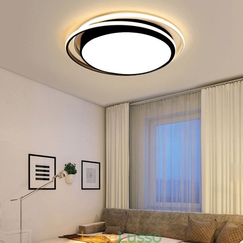 Lampada da soffitto moderna semplice da montare a filo con cornice quadrata geometrica