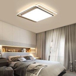 Lampada da soffitto moderna semplice da montare a filo con cornice quadrata geometrica