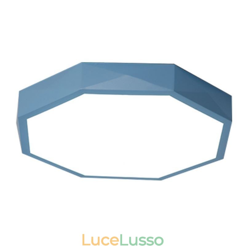Lampada da soffitto moderna con design esagonale speciale a montaggio a filo, lampada ultra sottile