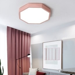 Lampada da soffitto moderna con design esagonale speciale a montaggio a filo, lampada ultra sottile